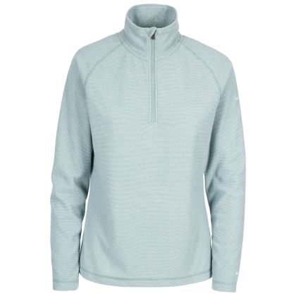 Trespass Womens Fleece Meadows in Teal mist, Front view on mannequin