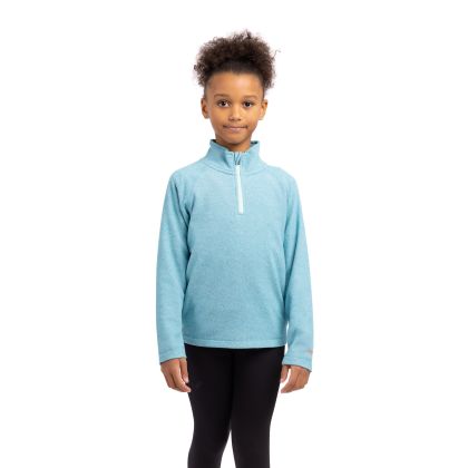 Meadows Kids' Half Zip Fleece in Blue, Front view on mannequin
