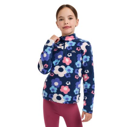 Girls Fleece Melsa in Navy Peony