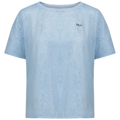 DLX Womens Quick Dry T-Shirt Nicoletti in Blue Haze Print