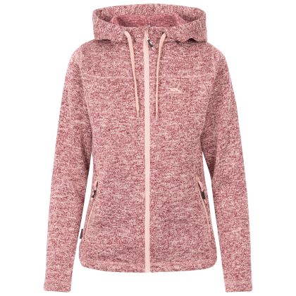 Trespass Women's Fleece Jacket Odelia in Rose Tone, Front view on mannequin
