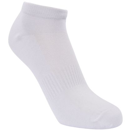 Trespass Unisex Antibacterial Trainer Socks Orbital in WHITE