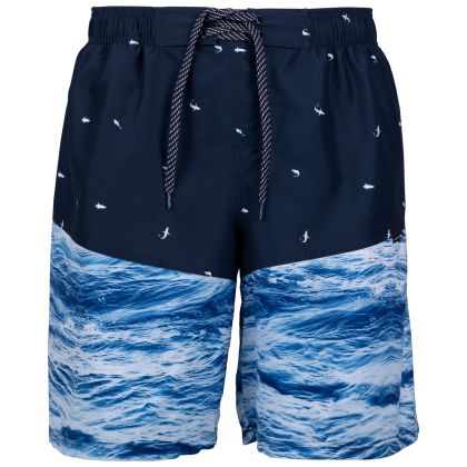 Mens Swim Shorts Orman in NAVY, Front view on mannequin