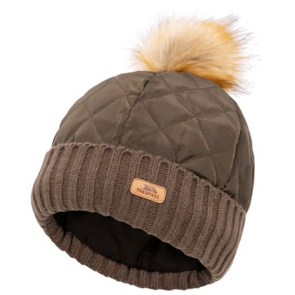 Trespass Womens Hat Potty in IVY, Front view