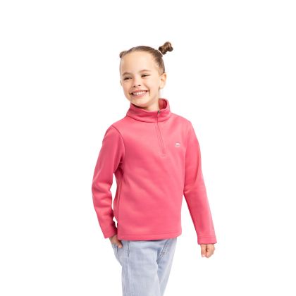 Kids At100 Fleece Remetto in STRAWBERRY, Front view on mannequin