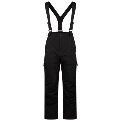 Trespass Mens Ski Trousers Shaun in Black, Front view on mannequin