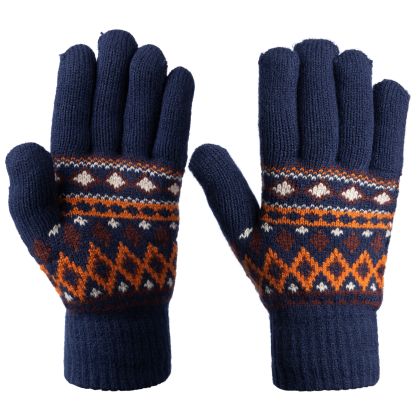 Unisex Knitted Gloves Shawny in Navy