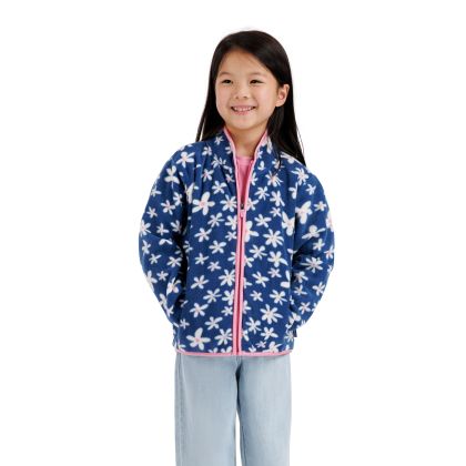 Girls Fleece Sibyilla in Bluetone, Front view on mannequin