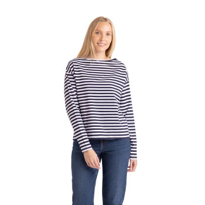 Womens Casual Top Thelma in Navy Stripe