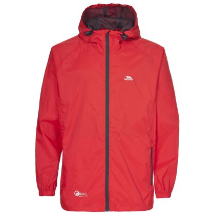 Trespass Adults Waterproof Packaway Jacket in Orange Qikpac