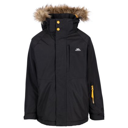 Men's Waterproof Jacket TP50 Ultimately in BLACK, Front view on mannequin