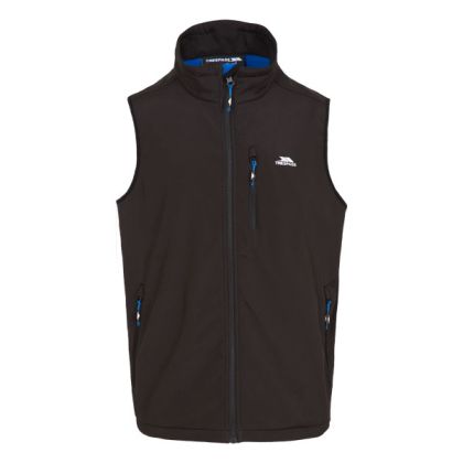 Trespass Mens Softshell Gilet in Black Vassus