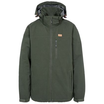 Trespass Mens Waterproof Jacket in Khaki Weir