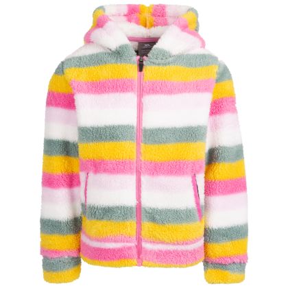 Trespass Kids Unisex Fleece Jacket AT300 Wonderful in Pale pink, Front view on mannequin