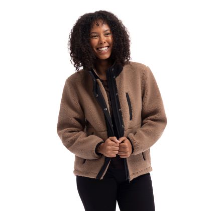 Womens Fleece Jacket Yuill in Beige